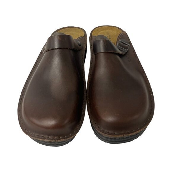 Naot Fiord Mens Clog Size EU 43 US 10 Brown Leather Slip On Mule NWOB main image 5